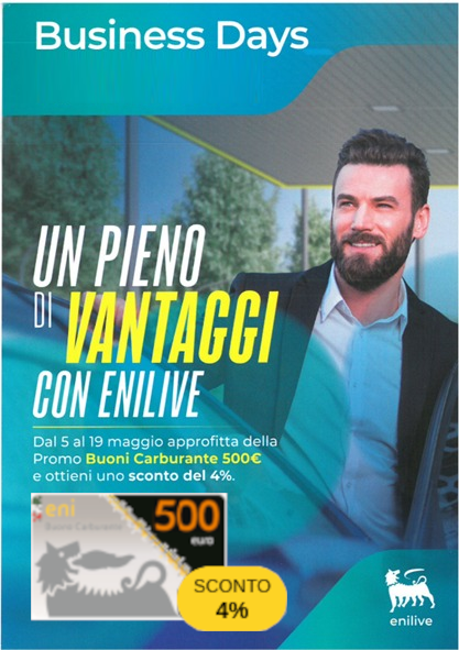 Business Days - BCE 500€ scontati del 4%